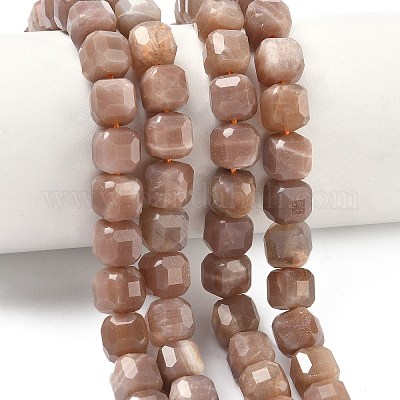 Натуральный Sunstone бисер пряди&nbsp;G-C267-A08-1