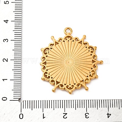 Оправы для подвесок из нержавеющей стали 304 в виде кабошонов STAS-Q363-03G-1