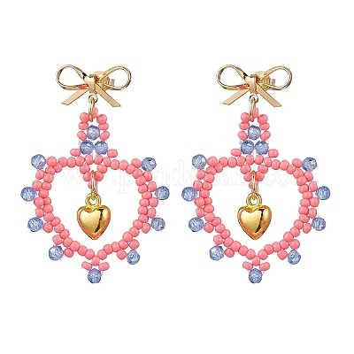 Стеклянные бусины EJEW-MZ00396-05-1