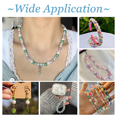 Прозрачная и непрозрачная акриловая бусина OACR-TAC0002-08D-1