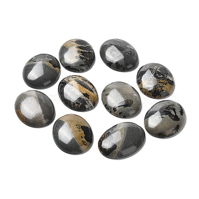 Натуральные дендритные яшмы кабошоны&nbsp;G-F608-02A-01-1