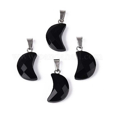 Природные подвески обсидиана G-N349-02A-P-1