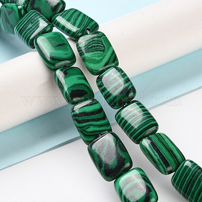 Синтетического малахита бисер нитей G-K357-D11-01-1