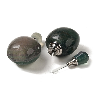 Флаконы для духов с капельницей из натурального флюорита DJEW-H010-05P-03-1