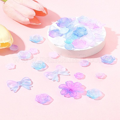 60 г прозрачных акриловых бусин OACR-FS0001-90B-1