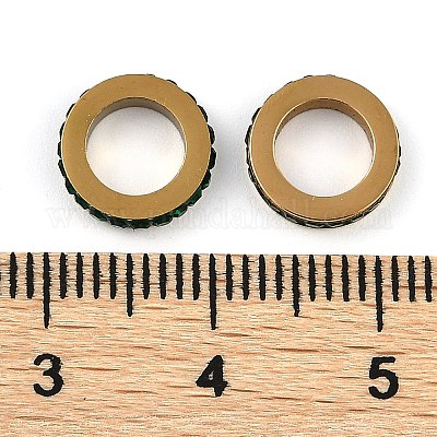 Ионное покрытие (IP) 304 нержавеющая сталь европейские бусины STAS-Z090-03G-02-1