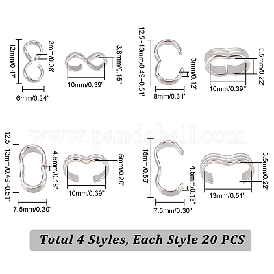 80 шт. 4 быстроразъемных соединения из нержавеющей стали STAS-GA0001-42-1