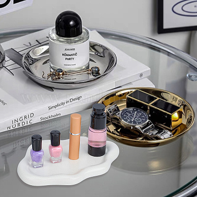 Настольный поднос для хранения из фарфора ручной работы в форме облака AJEW-WH0413-38B-1