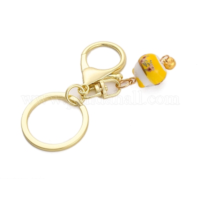 Фарфоровый брелок с кулоном кота удачи KEYC-G064-03B-1