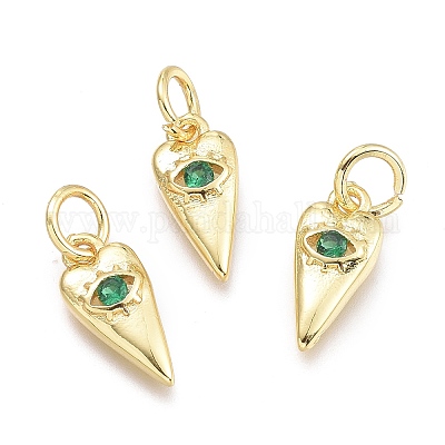 Латунные микро проложить кубического циркония подвески KK-P187-15B-G-1