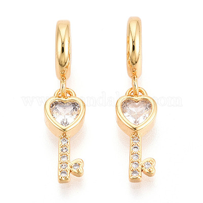 Латунь микропейв кубический цирконий европейские подвески с подвесками KK-N271-19G-1