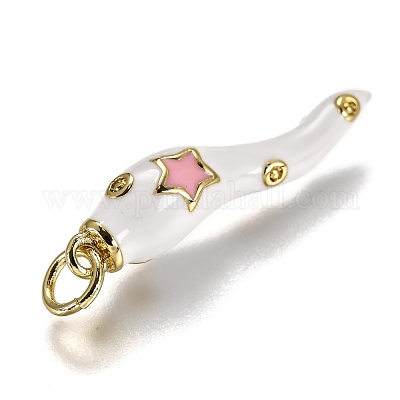 Латунь эмаль подвески KK-B026-15G-C-1