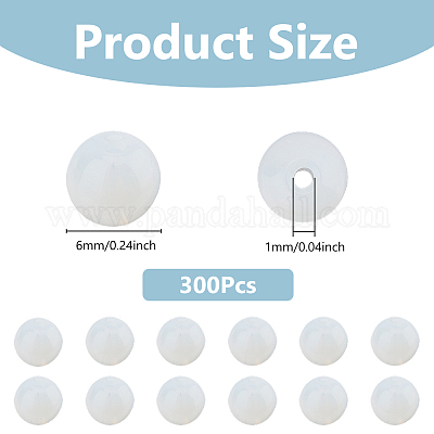 300 шт. круглые бусины из опалита GLAA-DC0001-52-1