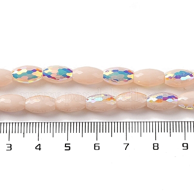 Нити бусин с цветным гальваническим покрытием ab EGLA-H104-03B-1