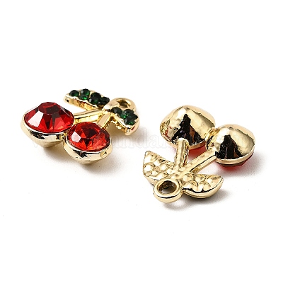 Подвески со стразами из сплава с ультрафиолетовым покрытием FIND-A054-05B-G-1