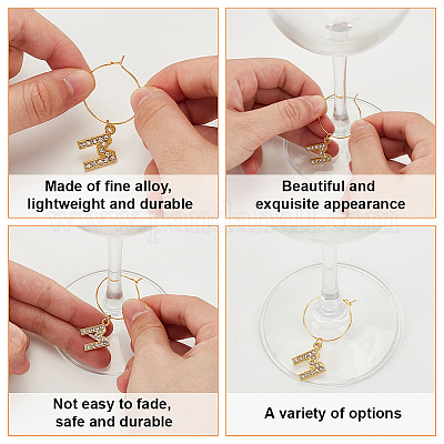 Латунные подвески для бокалов для вина AJEW-GO00013-1
