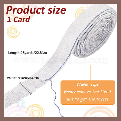 Лента с кисточками из полиэстера OCOR-WH20003-55D-1