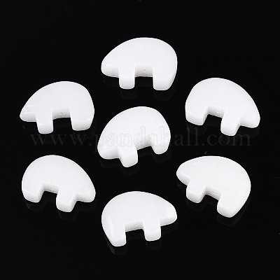 Бусины из натурального белого нефрита G-F783-G10-01-01-1