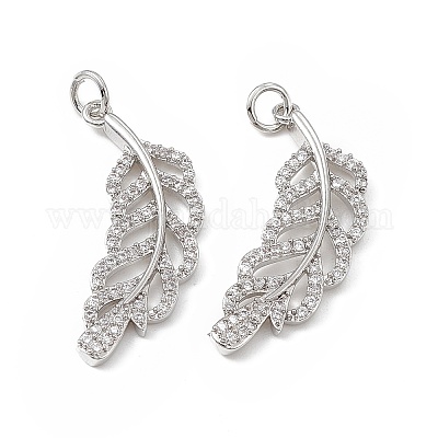 Латунные микро проложить кубического циркония подвески KK-E068-VB275-1