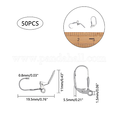 Серьги-кольца из нержавеющей стали 304 STAS-UN0006-22P-1