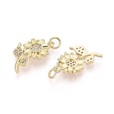 Латунные микро проложить кубического циркония подвески KK-T071-125G-1