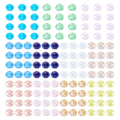 330шт 11 цвета гальванические стеклянные бусины EGLA-TA0001-94-1