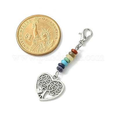 Подвески из сплава «Древо жизни» HJEW-JM01383-03-1