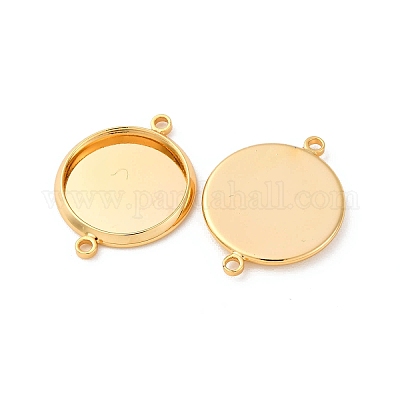 Латуни разъем кабошон сеттинги KK-F898-21C-G-1