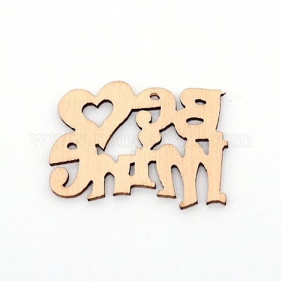 Кабошоны из натурального дерева WOOD-WH0104-74-1