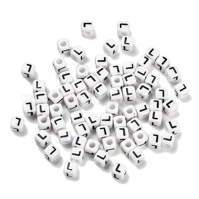 Непрозрачные акриловые бусины OACR-S076-01L-1