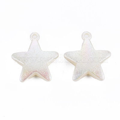 Гальванические подвески из абс-пластика с имитацией жемчуга KY-T023-003-1