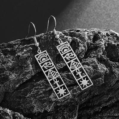 Серьги-подвески из нержавеющей стали 304 FS-WGF2AD4-02-1