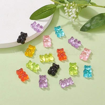 Кабошоны из смолы 40шт 8 цветов CRES-YW0001-02-1