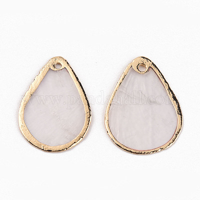 Подвески из натуральных ракушек Capiz SSHEL-R144-04-1