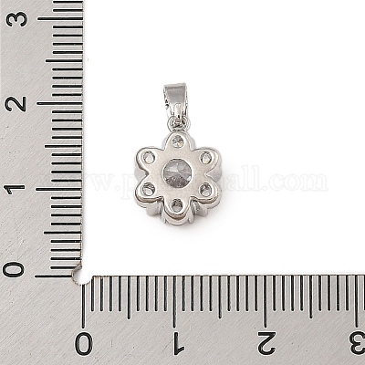 Латунные микро проложить кубического циркония подвески KK-U041-02P-03-1