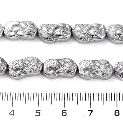 Гальванические нити из синтетических немагнитных гематитовых бусин G-F767-03G-1