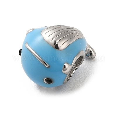 304 нержавеющая сталь эмалированные европейские бусины STAS-G308-42P-1