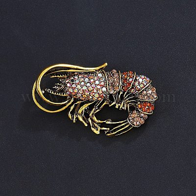 Сплав горный хрусталь брошь JEWB-K027-04A-AG-1