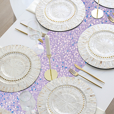 Дорожки для стола из полиэстера с блестками AJEW-WH20080-48B-1