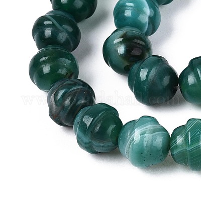 Окрашенные естественный агат бисер пряди G-T144-27B-1