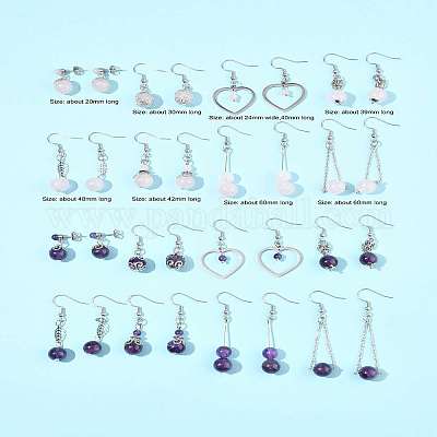 16 пара сережек-подвесок из нержавеющей стали 304 EJEW-FS00058-1