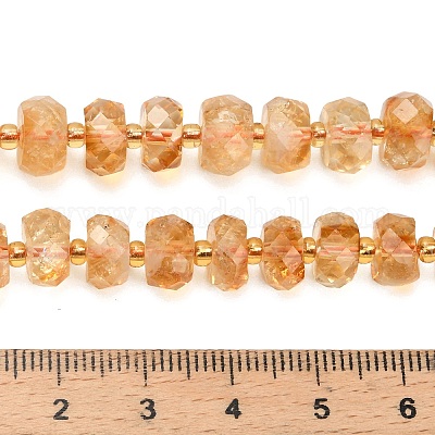 Природный цитрин бисер нитей G-L634-E02-01-1