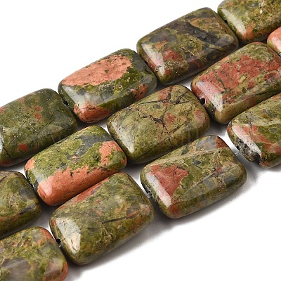 Природные Unakite бисер нитей G-S386-A02-1
