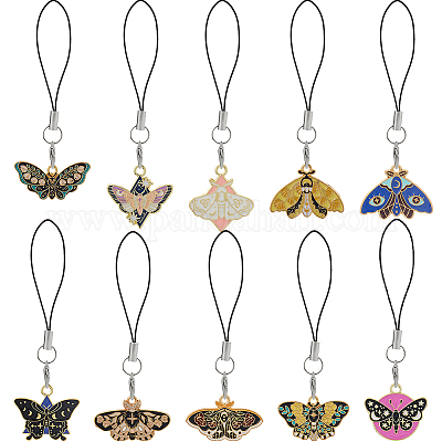 10 шт. сплав эмали мобильные ремни HJEW-DC00068-1