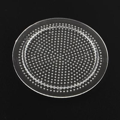 Плоские круглые pegboards для 3x2.5мм мини бус hama бисер DIY-Q009-06-1