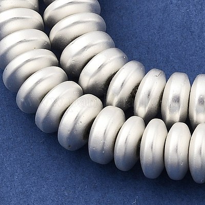 Гальванические нити из синтетических немагнитных гематитовых бусин G-H327-G01-02D-1