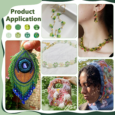 Смешанный стиль 6/0 круглый стеклянный бусины&nbsp;SEED-PH0006-4mm-08-1