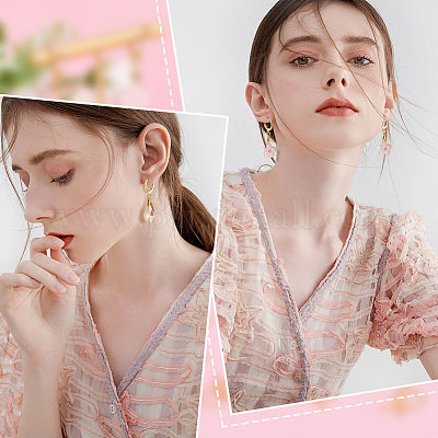 50 шт. фурнитура для сережек из нержавеющей стали 304 STAS-BBC0002-50G-1