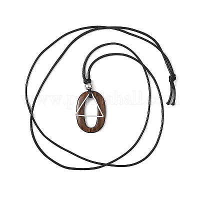 Овальные и треугольные подвески из латуни NJEW-JN05677-1