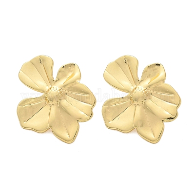 Серьги-гвоздики из нержавеющей стали 304 EJEW-U047-16G-1